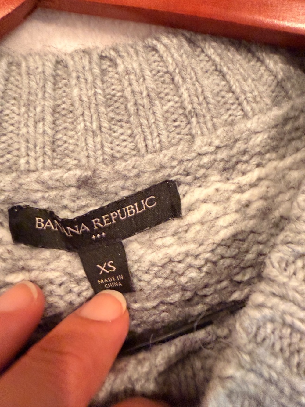 Banana Republic Fair Isle Wool Blend Gray Patterned Women's Sweater XS - Picture 6 of 7